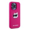 Karl Lagerfeld KLHMP15LSCHPPLF iPhone 15 Pro 6.1 różowy/fuschia hardcase Silicone Choupette Head MagSafe